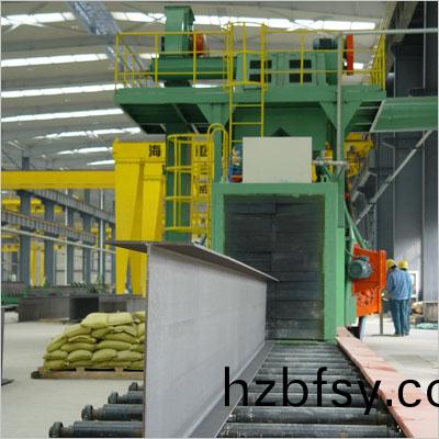 H型鋼(gang)抛(pao)丸(wan)機(ji)-工字(zi)鋼除(chu)鏽設(she)備(bei)
